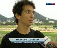 Tríplice Coroado, Marcelo Cardoso é matéria no Sportv