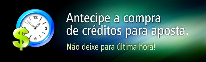 Ganhe tempo: antecipe a compra dos seus créditos para apostar