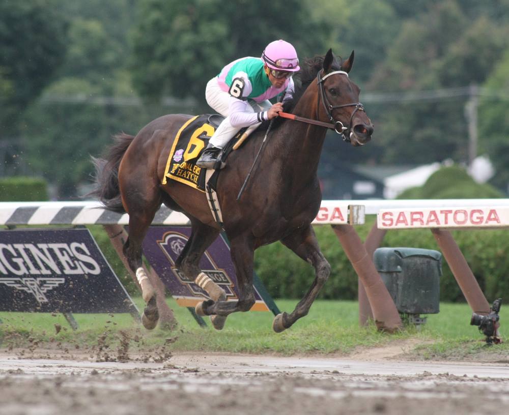 Ontem, em Saratoga, show de Close Hatches no Personal Ensign Stakes (G1)