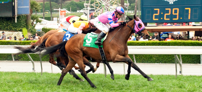 Ganesh e Going Somewhere chegam segundo e terceiro para Ashleyluvssugar no Charles Whittingham Stakes (G2)